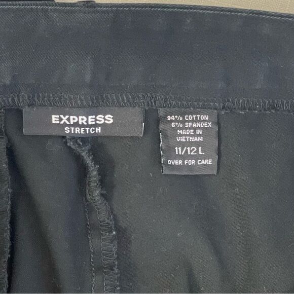 Express Black Trousers Pants Slacks Size 12 Long - Picture 5 of 6